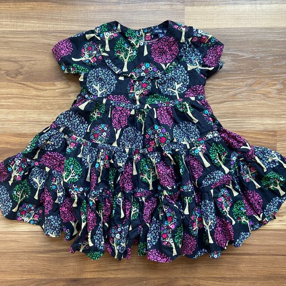 GAP Other - Baby Gap 12-18 Months Tree Owl Print Voluminous Tiered Dress